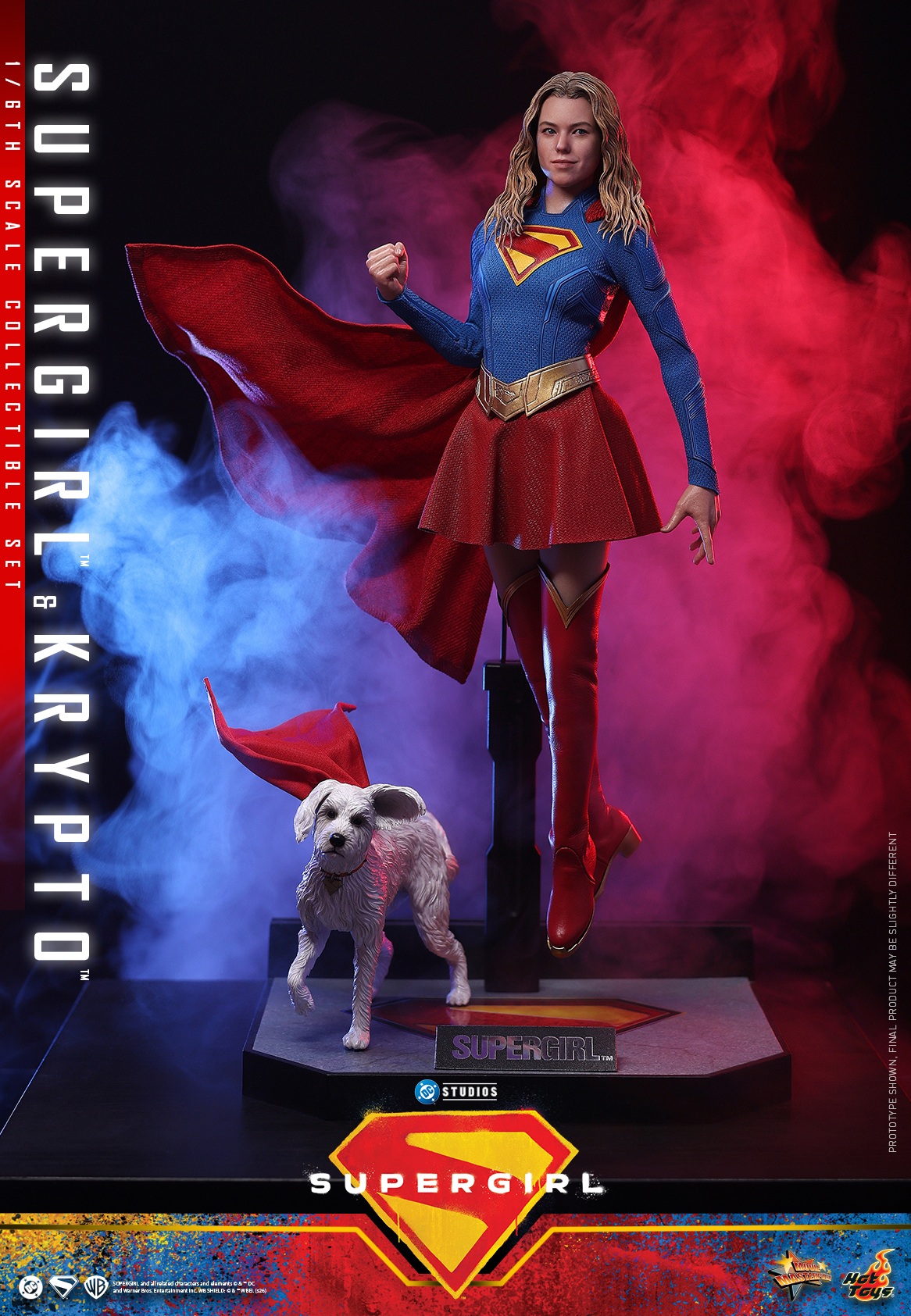 Pre-Order Hot Toys DC Comics Supergirl & Krypto Sixth Scale Figure Set MMS869